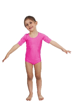 BODY DANZA LYCRA MEZZA MANICA FUCSIA BABY